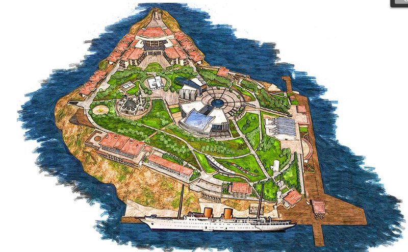 Yassıada'nın proje çizimi. Plan: Çevre ve Şehircilik Bakanlığı