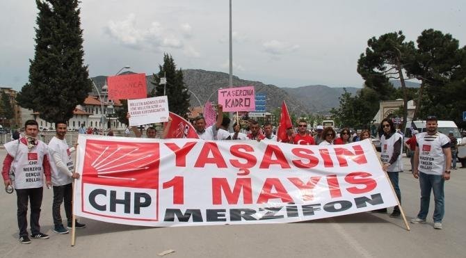 Amasya’da 1 Mayıs kutlaması