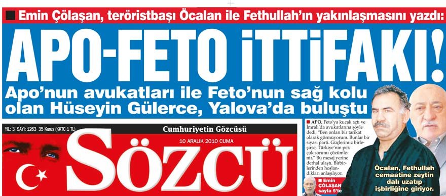 Bu manşetleri Feto’dan korkmadan hanginiz attı