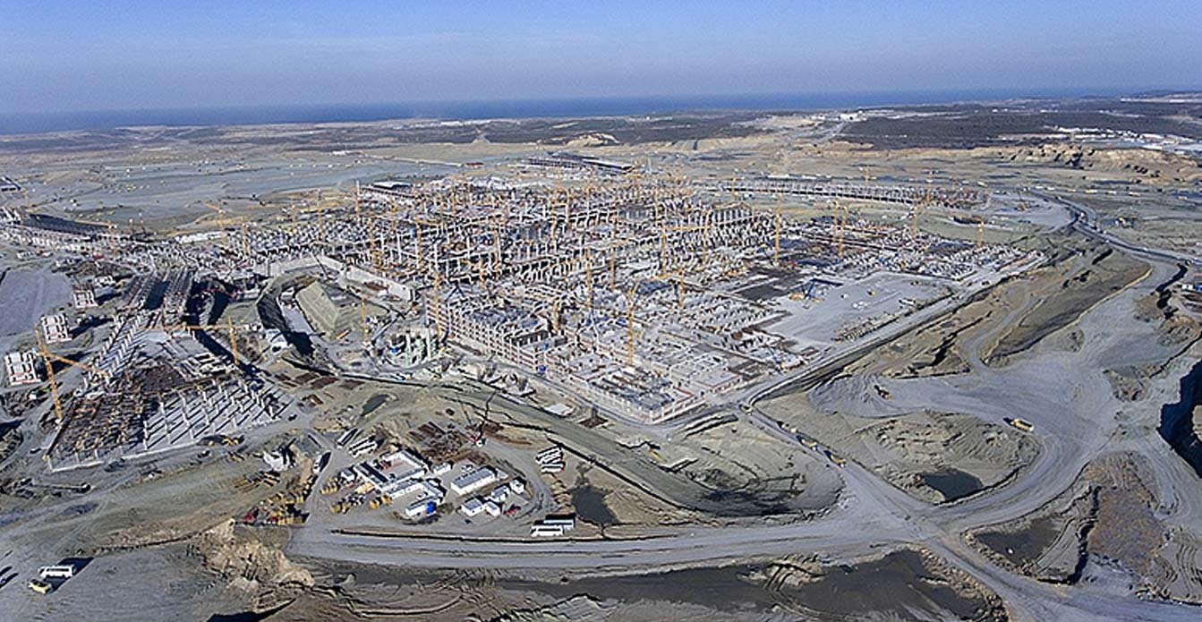 3. havalimanının yarısından fazlası tamamlandı