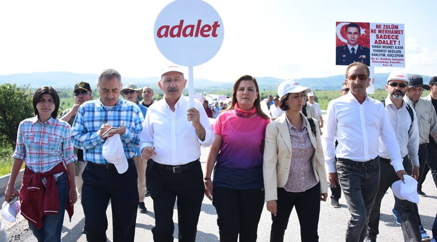 Adalet Yürüyüşü'nde sekizinci gün