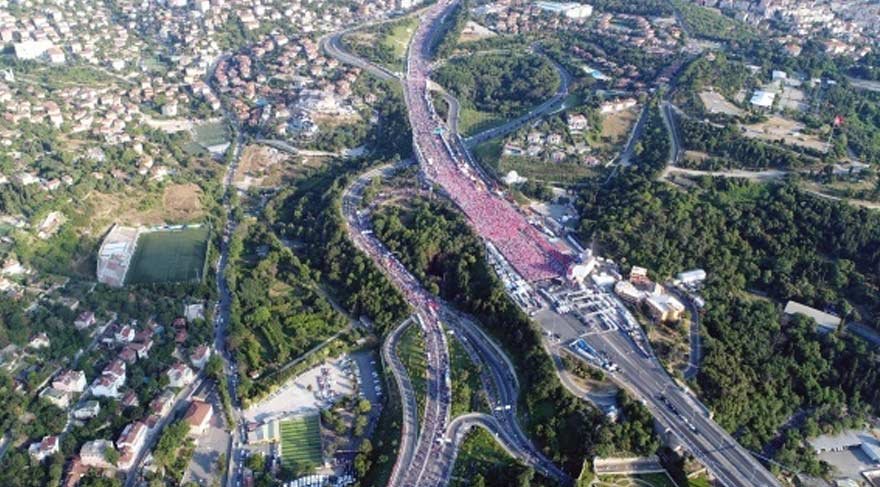 İşte 15 Temmuz Şehitler Köprüsü’nün havadan görüntüsü