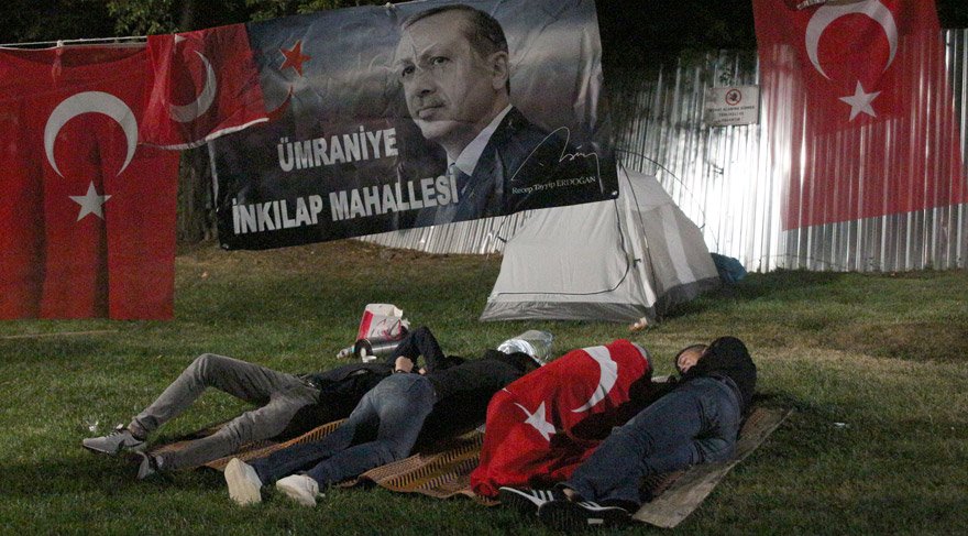 Cumhurbaşkanı Erdoğan’ın evinin önünde nöbet