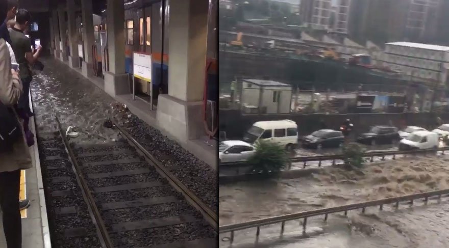 İstanbul yağmura teslim oldu! Sosyal medyadan mesaj yağdı