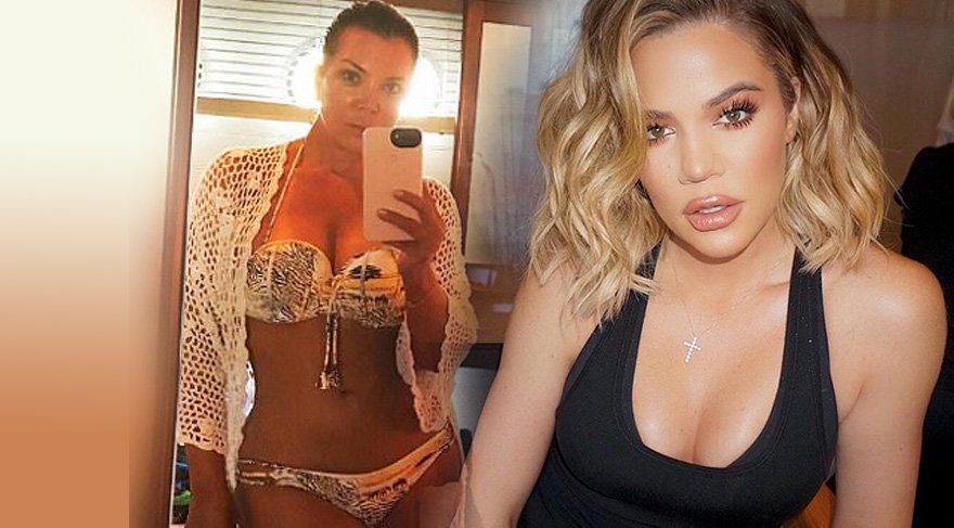 Khloe’den iltifat: Anne tıpkı bir parça atıştırmalık gibi görünüyorsun