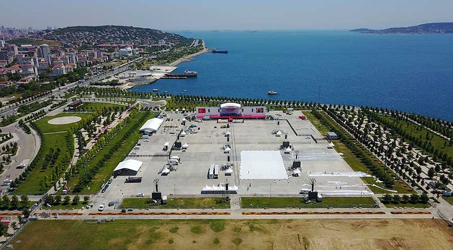 Maltepe miting hazırlıkları
