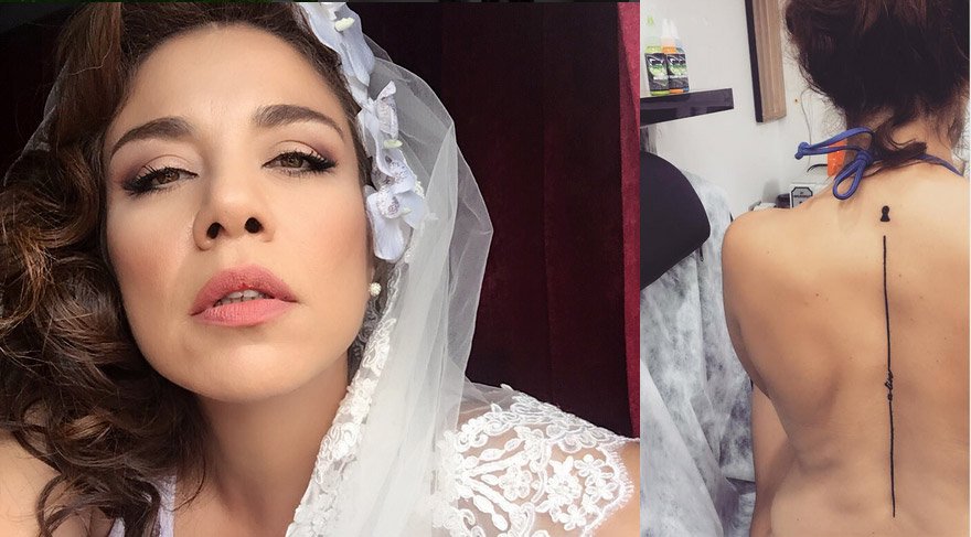 Yeşim Ceren Bozoğlu’nun anahtar deliği dövmesi