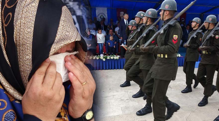 Şehit annesini duygulandıran tören