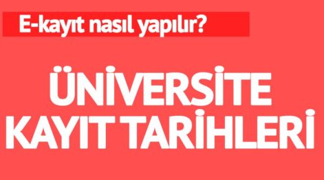 Üniversite kayıt tarihleri! Üniversite e-kayıt ne zaman, nasıl yapılır? Kayıt için gerekli belgeler neler?