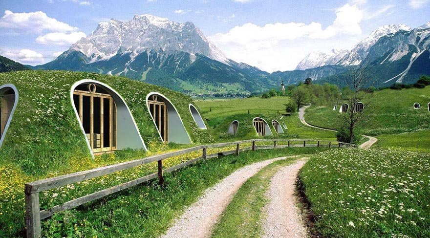 Alternatif yaşam arayanlara: Hobbit evleri