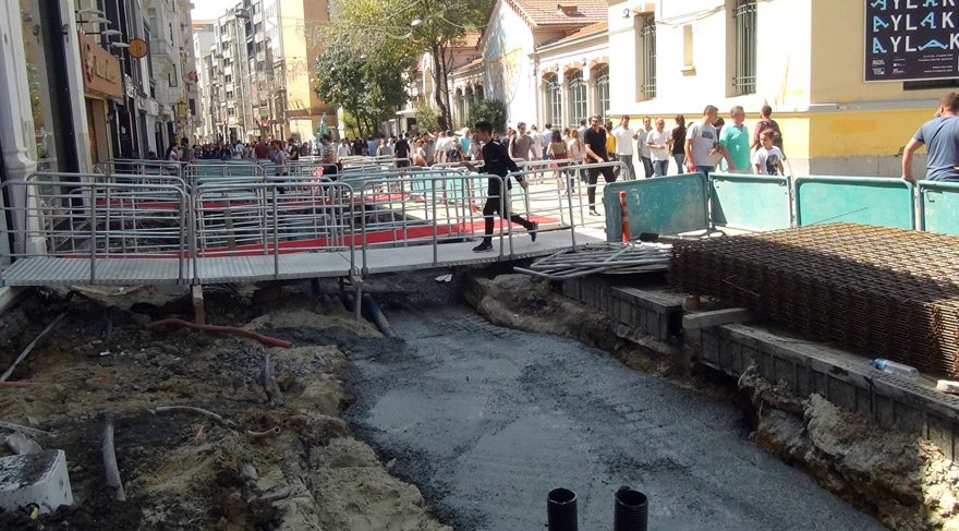 İstiklal’deki çalışmalar isyan ettirdi