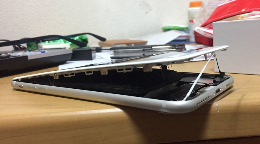 Görenler şok oluyor! iPhone 8 Plus hatalı üretilmiş olabilir…