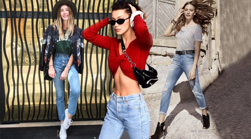 Mom jean’ler Şeyma, Serenay ve Neslihan’ı da sardı