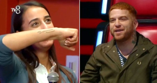 Gökhan, yarışmacının kardeşinin Atatürk dövmesini fark edince stüdyoda alkış tufanı koptu