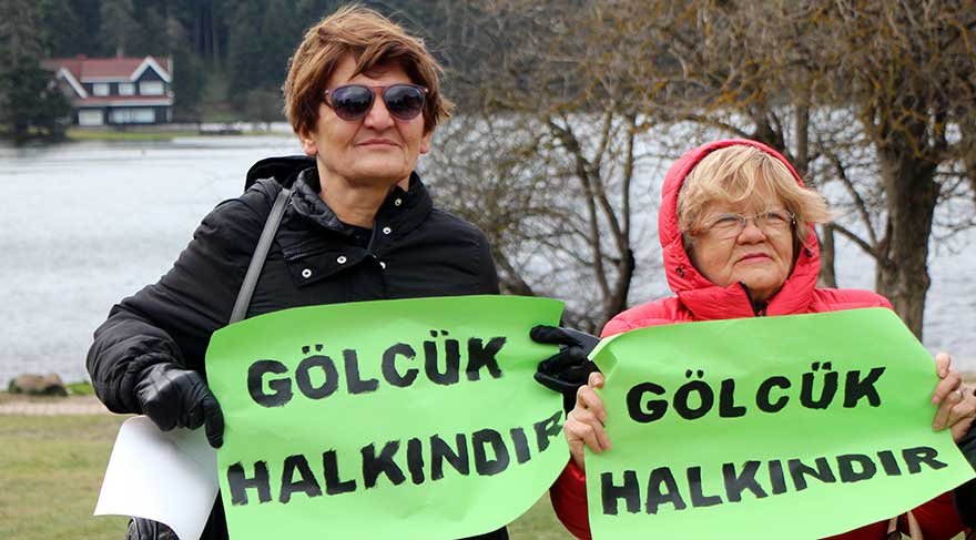 Doğa harikası Gölcük’ün ranta açılmasına halk tepki gösterdi