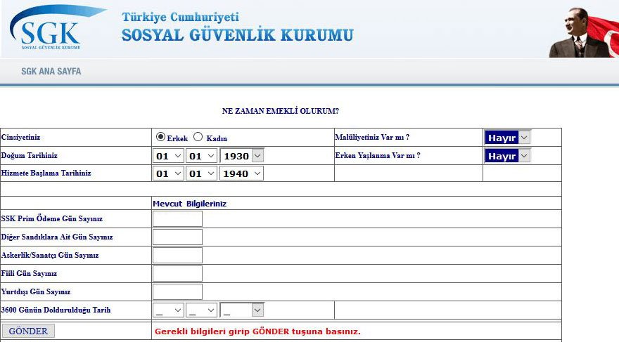 Ne Zaman Emekli Olurum? 4A, 4B, 4C Emeklilik Sorgulama