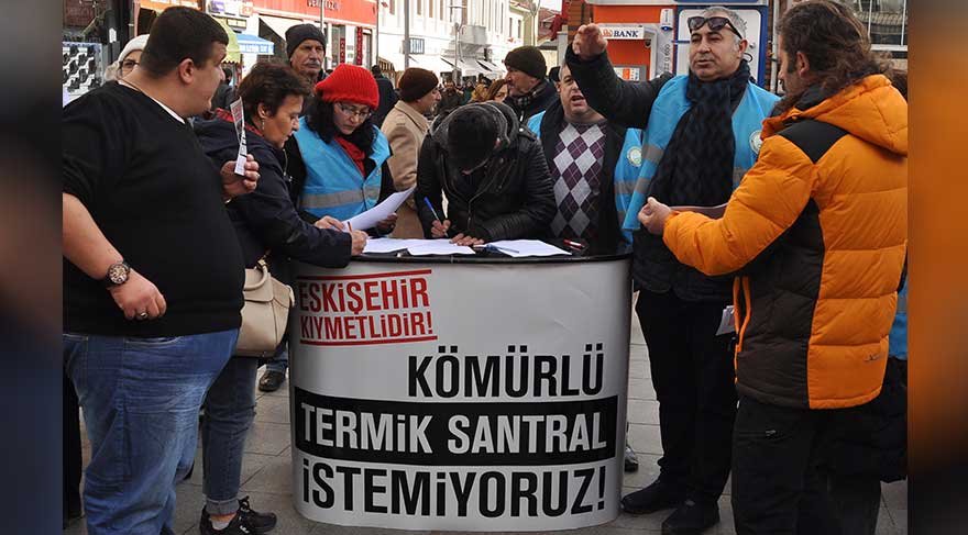 Eskişehir’de termik santrale karşı binlerce imza toplandı