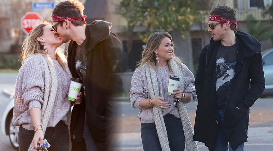 Hilary Duff ve sevgilisi Matthew Koma’nın romantik dakikaları