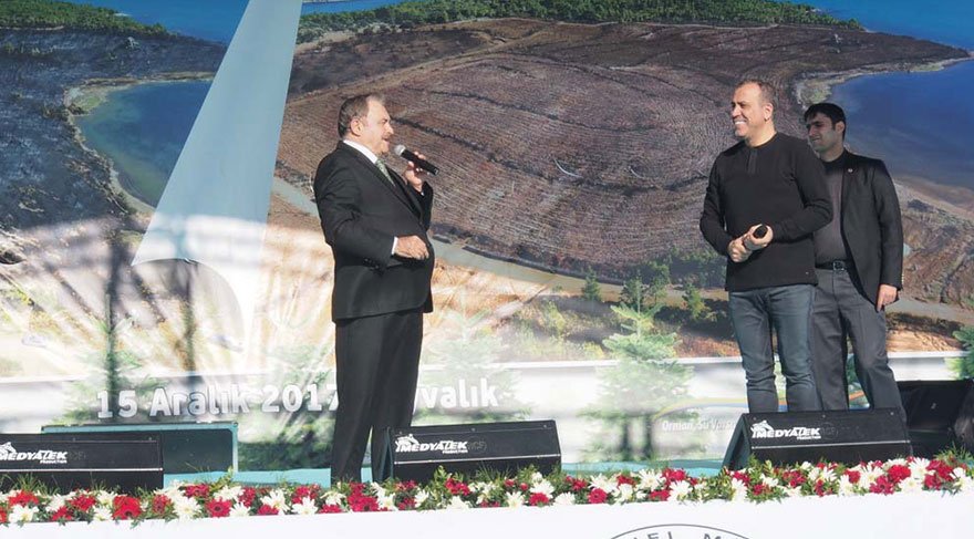 Haluk Levent’in çağrısı karşılık buldu! Ayvalık’ta yanan alana fidan dikildi…