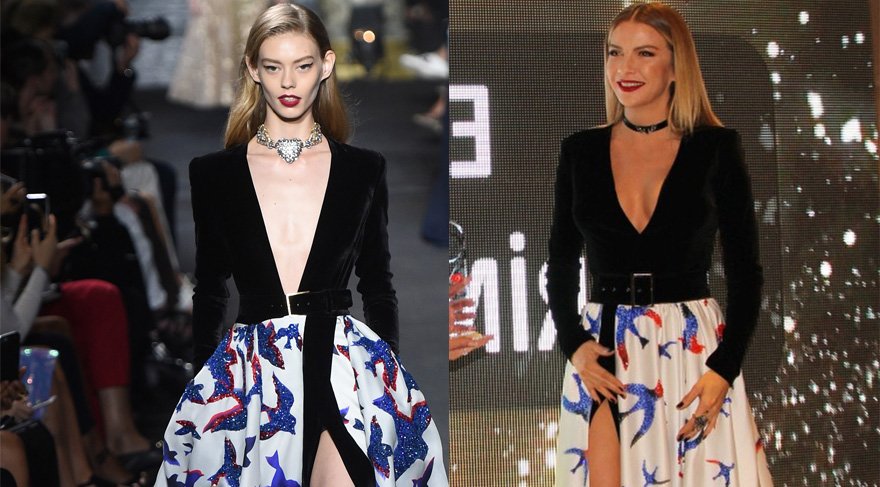 Ivana Sert Elie Saab’ın elbisenin kopyasını giyerek ‘Çakma elbise’ kurbanı oldu!