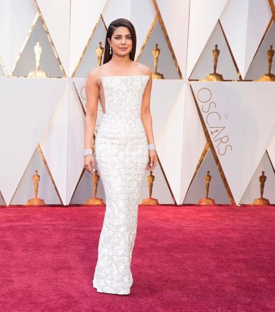 2016'da Google'ın listesine giren Priyanka bu yıl Ralph&Russo tasarımı seçimiyle 7'nci sırada...