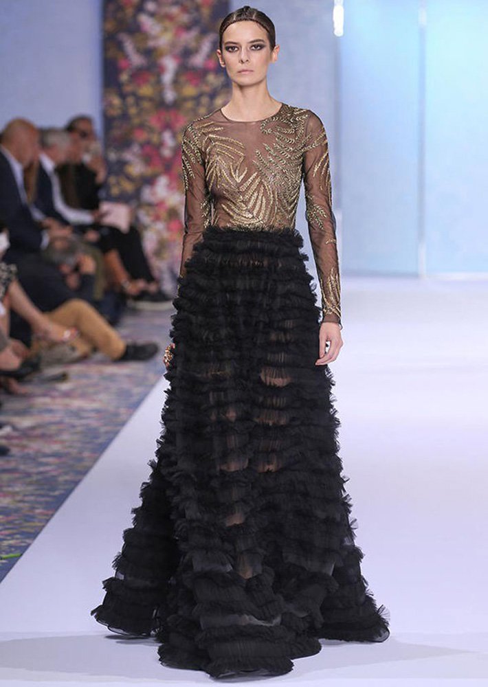 Ralph & Russo imzalı 2016-17 sonbahar kış koleksiyonundan seçilen elbise...