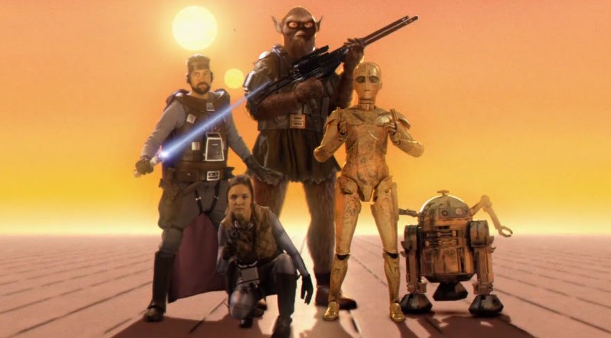 Bambaşka bir Star Wars! Bir de böyle izleyin…