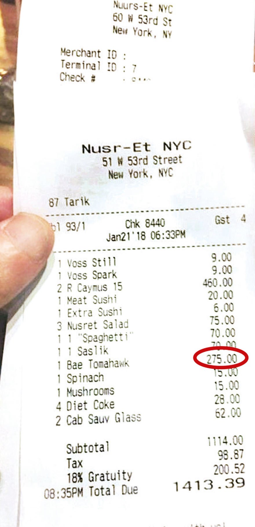 Nusret’in restoranı ABD’liye pahalı geldi Son dakika dünya haberleri