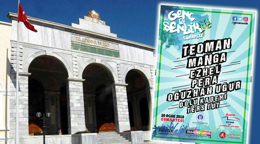 Valilikten ‘Genç Bi Şenlik Sömestr’ konser organizasyonuna iptal kararı