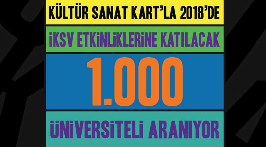 Bin öğrenciye ‘İKSV Kültür-Sanat Kart’ verilecek
