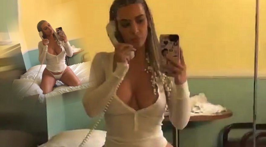 Kim Kardashian çamaşır paylaşmayı sürdürüyor