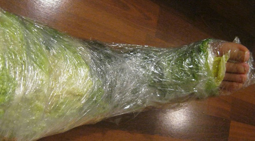 Bacağınıza 1 saat lahana sarıp beklediğinizde olacaklara inanamayacaksınız!