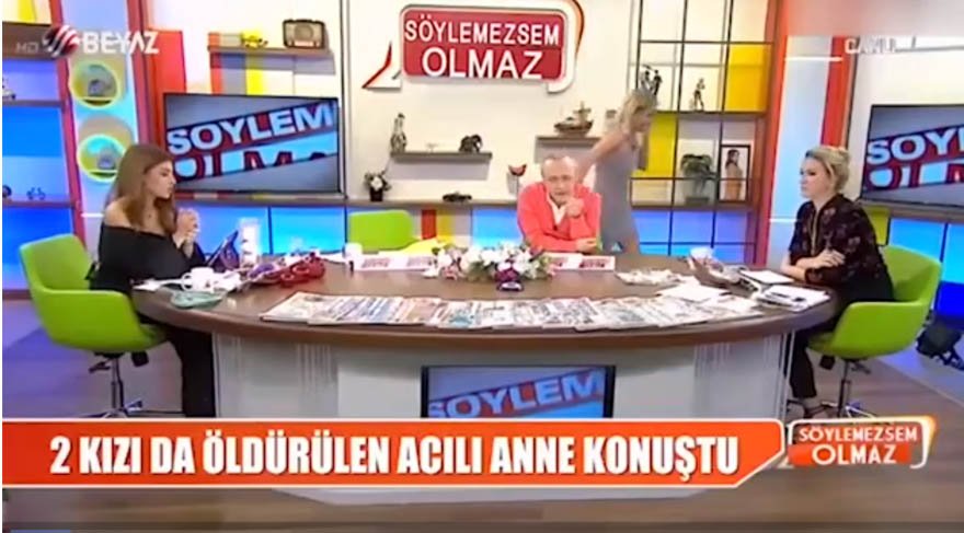 Ece Erken, kızları öldürülen acılı anneyi dinleyince ağlayarak stüdyoyu terk etti