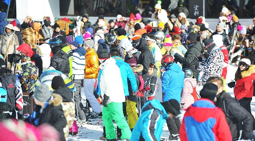 Sömestir tatili Uludağ’a yaradı