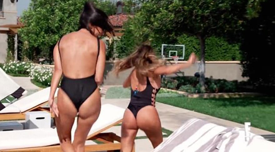 Kardashian ve arkadaşı korku içinde kaçtı