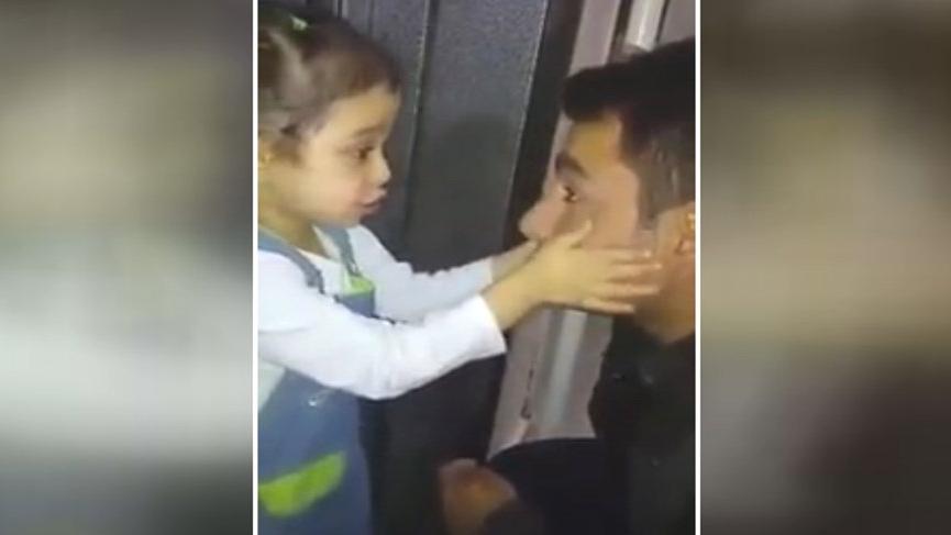 Baba kız izleyenleri duygulandırdı