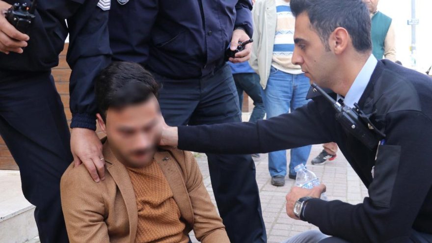 İntihara kalkışan genci polis teselli etti