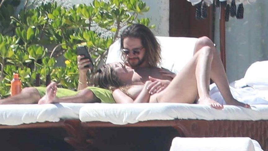 Heidi Klum ve sevgilisinden ateşli görüntüler