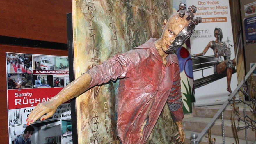 Hurda metaller sanat eserlerine dönüştü