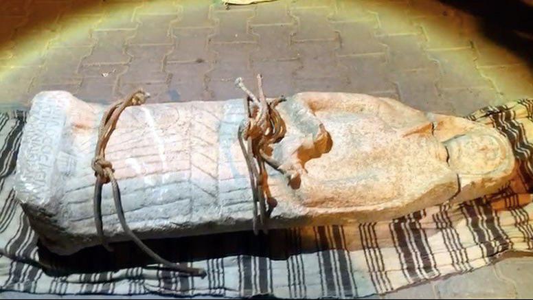Burdur’da arabanın arkasında Roma Dönemi’ne ait kadın heykeli çıktı!