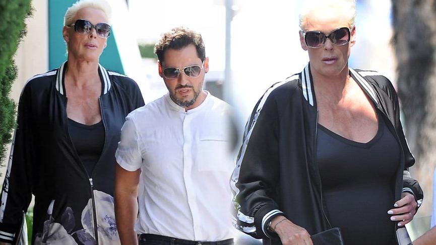 54 yaşında hamile kalan Brigitte Nielsen ilk kez görüntülendi