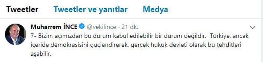 İnce’den rahip kriziyle ilgili ilk açıklama!