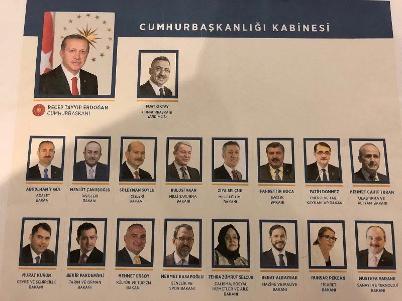 İşte yeni kabine