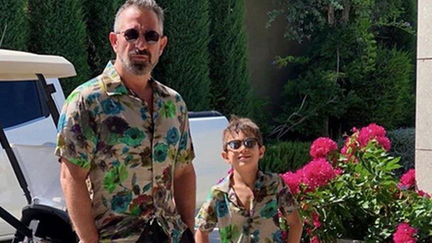 Cem Yılmaz oğlu Kemal’le poz verdi