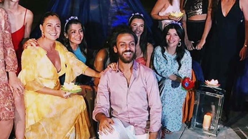 Erkan Kolçak Köstendil ve Cansu Tosun kına gecesi yaptı