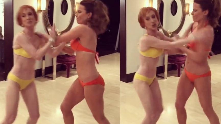 Kathy Griffin ve Kate Beckinsale’in videosu büyük ilgi gördü