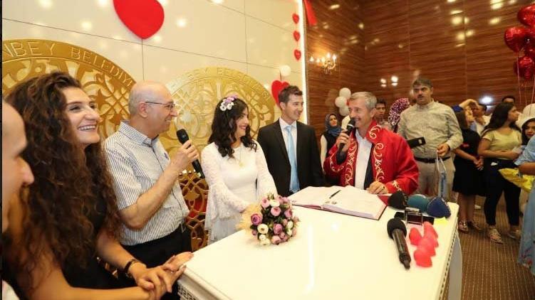 Çiftlerin 08.08.2018 rekoru Gaziantep’te