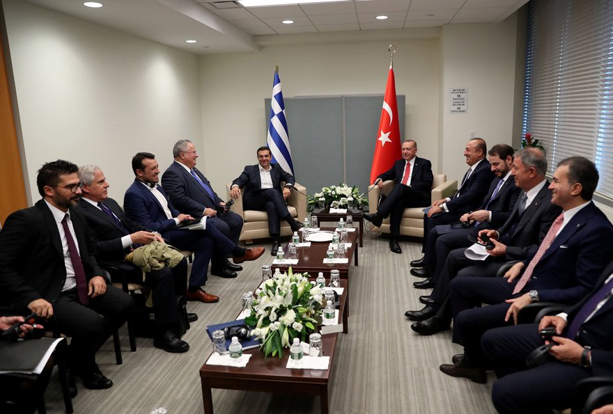 Erdoğan ve Çipras BM tolantıları amaciyla New York'ta. Reuters