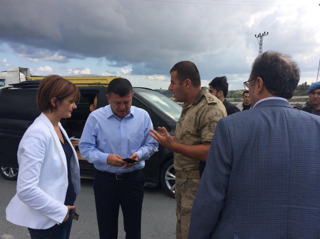 CHP heyeti bugün de şantiyeye alınmadı.
