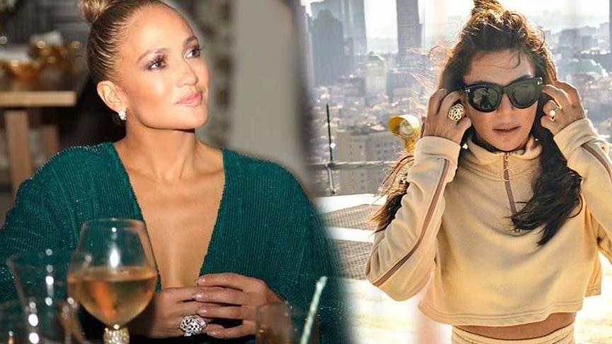 Ebru Yaşar’ın Jennifer Lopez yüzüğü dikkatlerden kaçmadı